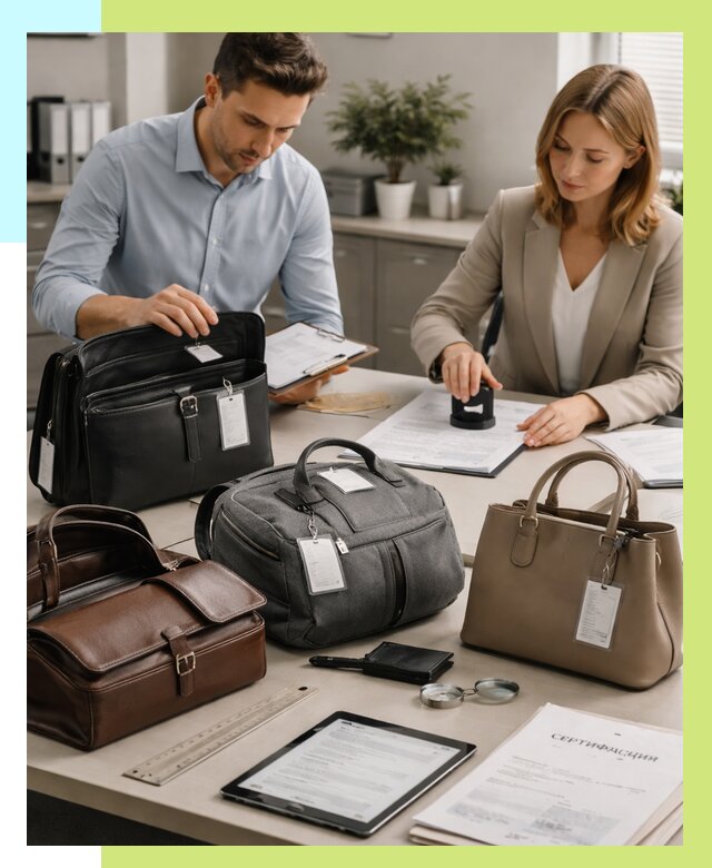 Сертификация сумок в Алапаевске от 8029 руб. | Алешин-Лпв