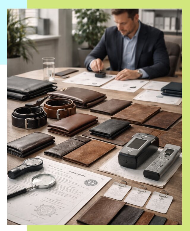 Сертификация кожаных изделий в Алапаевске от 12846 р. | Алешин-Лпв