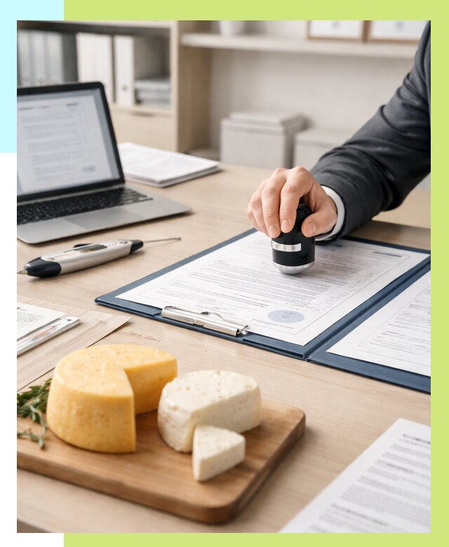 Сертификация сыров в Алапаевске от 16058 р | Сертификат на сыр Алешин-Лпв