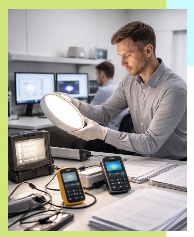 Сертификация светильников в Алапаевске: испытания и оформление