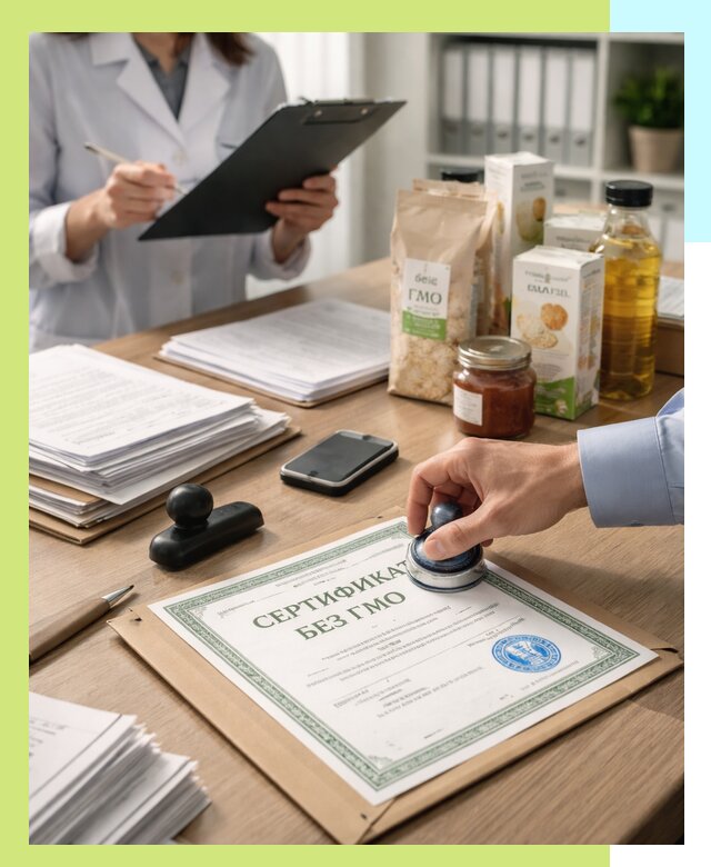 Получение сертификата Без ГМО для продукции в Алапаевске