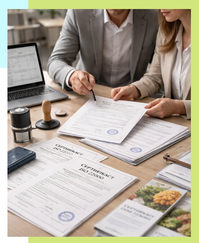 Сертификат ISO 22000 в Алапаевске от 42820 р. под ключ | Алешин-Лпв