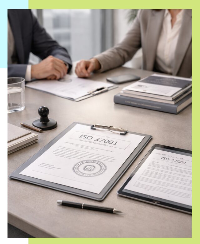 Сертификат ISO 37001 в Алапаевске оформить от 128460 р. Алешин-Лпв